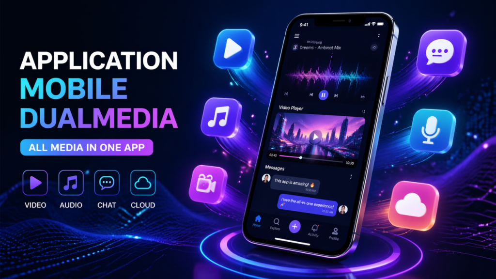 application mobile dualmedia