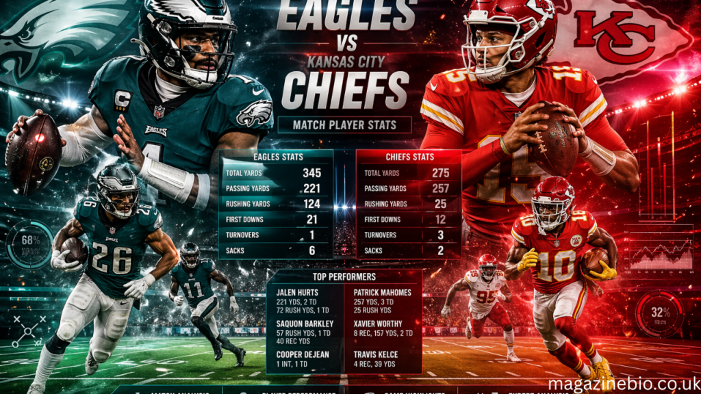philadelphia eagles vs kansas city chiefs match player stats